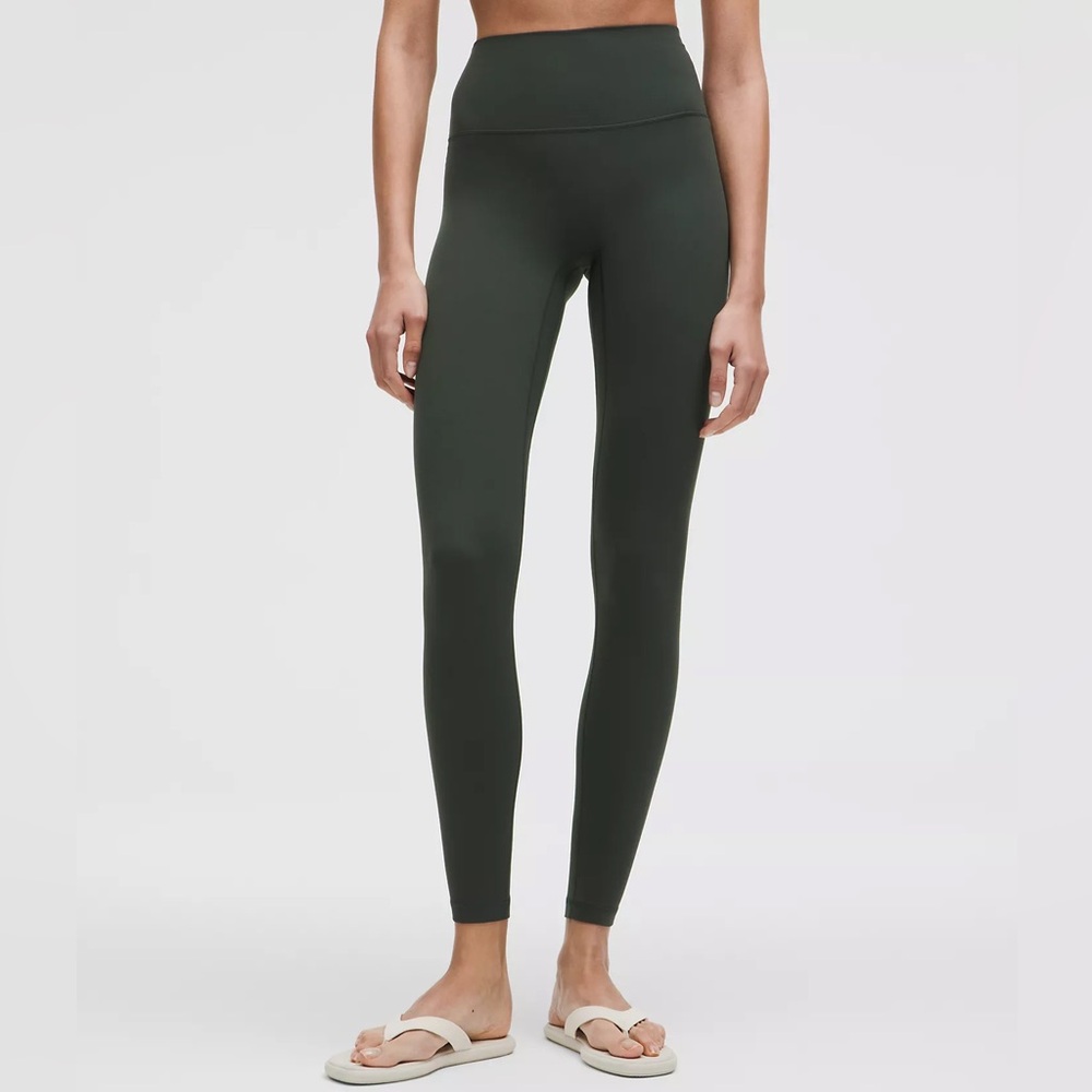 Lululemon Athletica Rainforest Dark Green Align Leggings